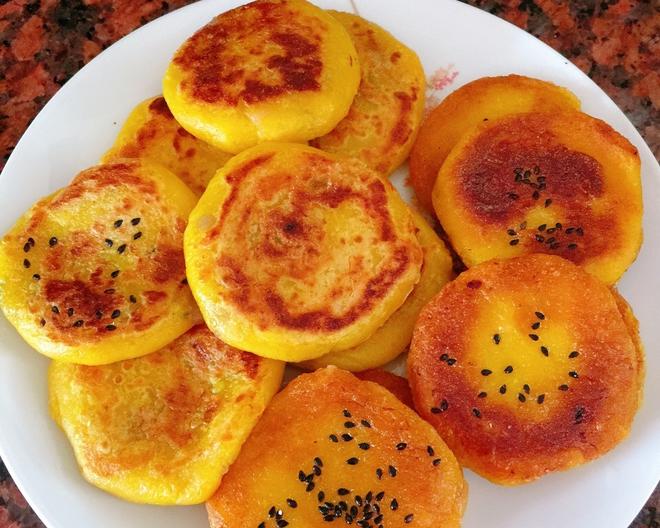 南瓜饼🎃南瓜芋泥饼🎃软糯好吃😋简单，除了糯米粉还加了面粉的做法