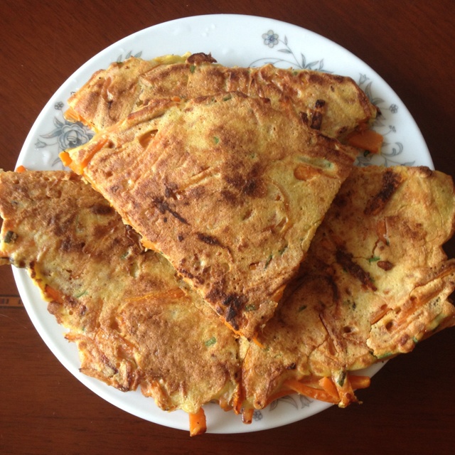 胡萝卜鸡蛋饼