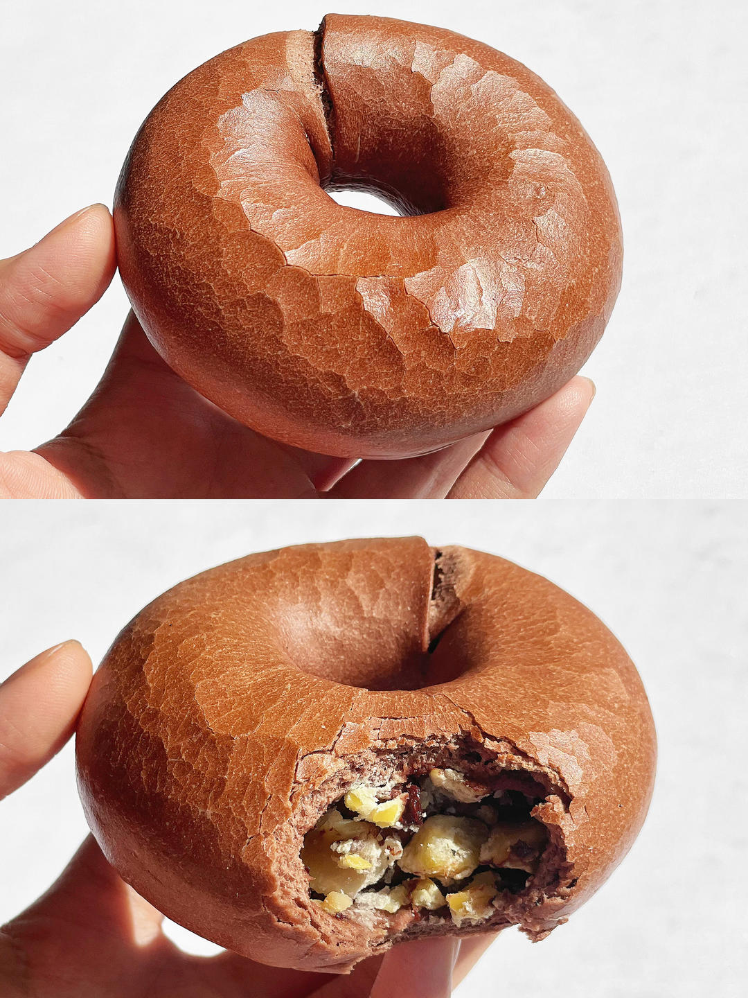 巧克力栗子贝果