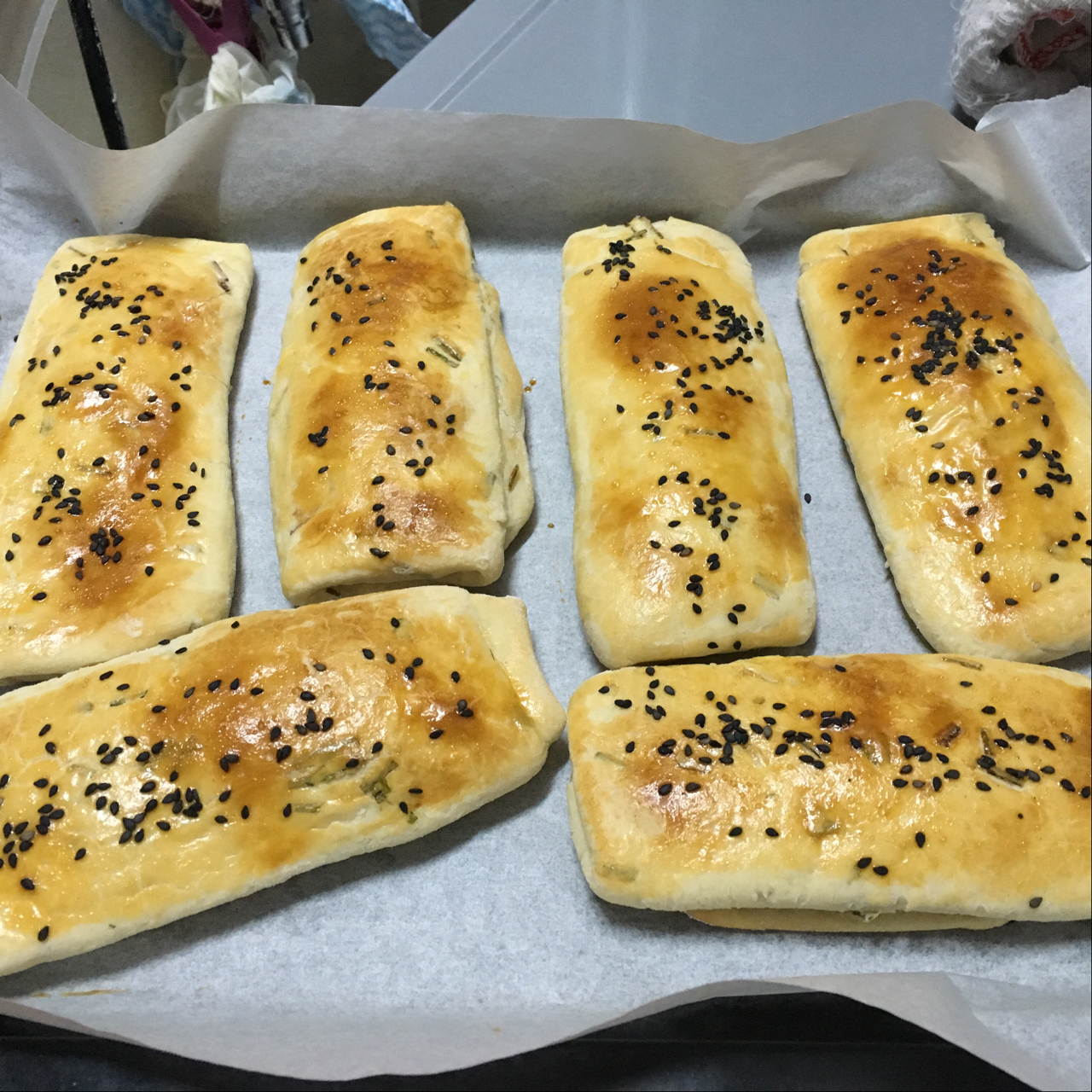 葱香油酥烧饼