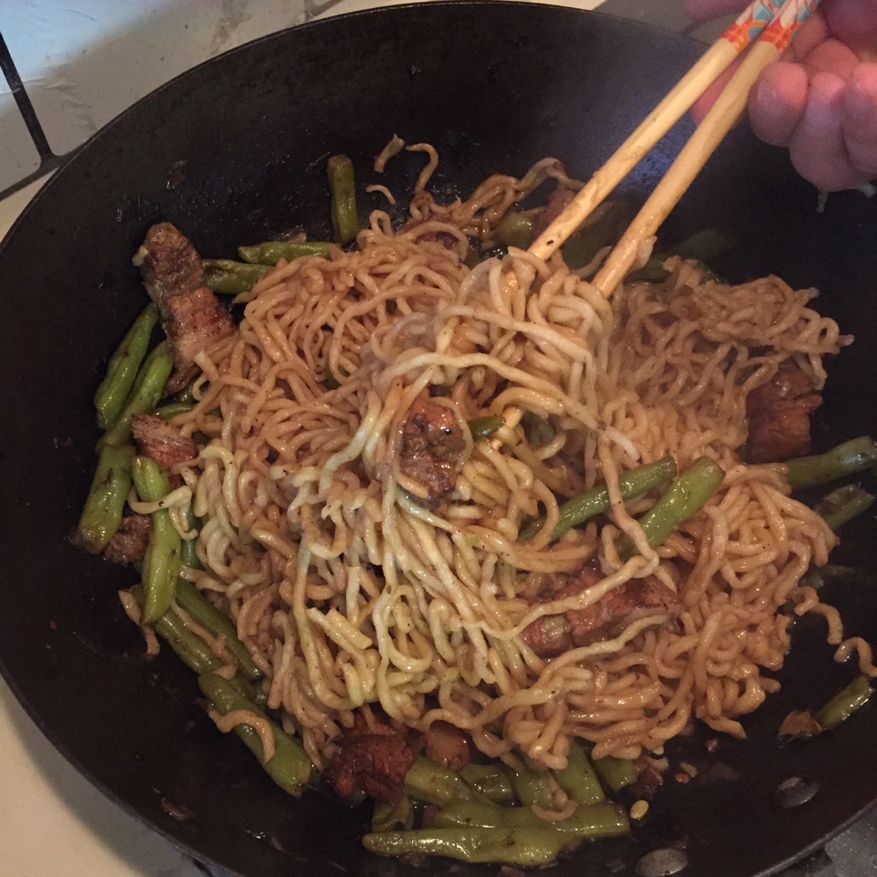 豆角焖面