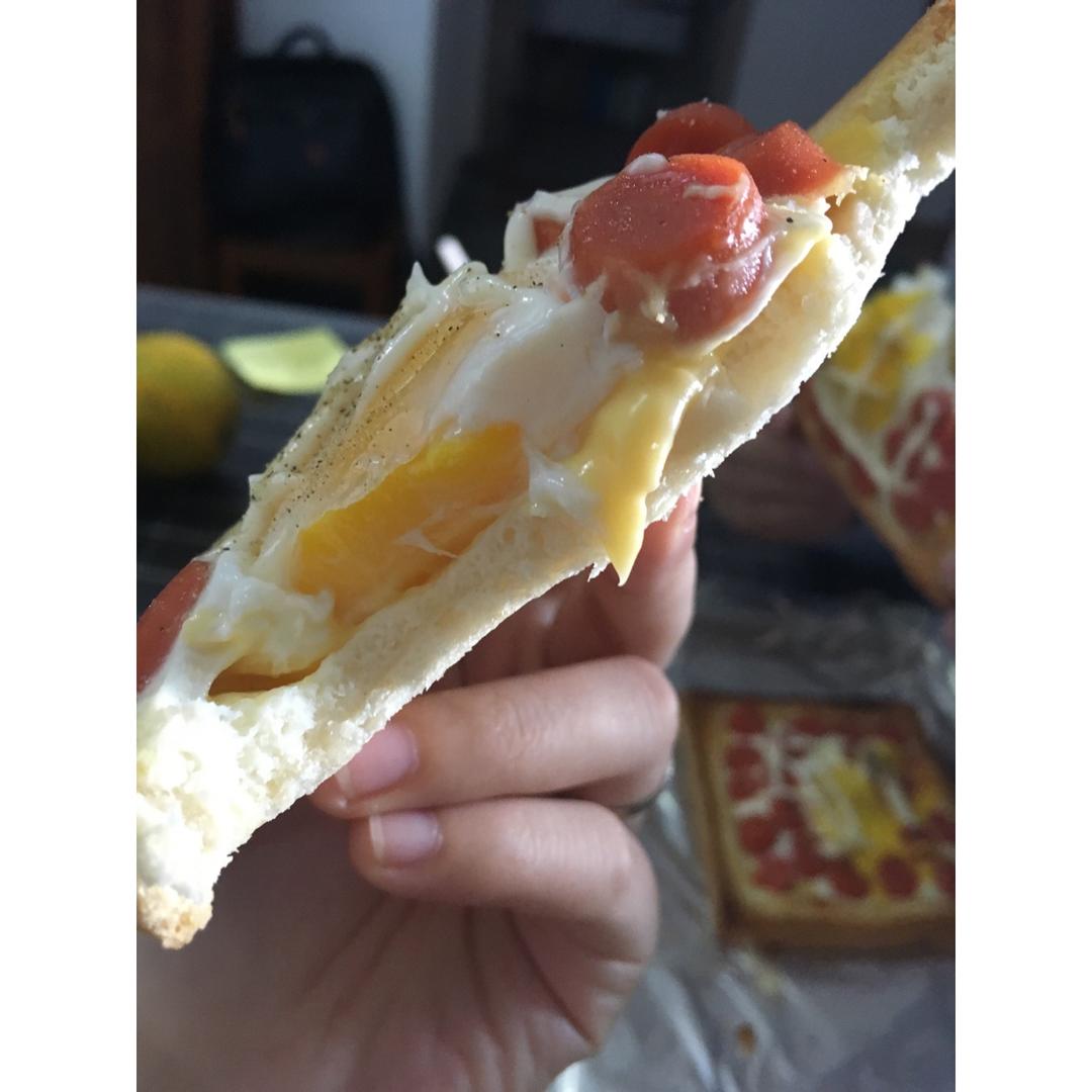 鸡蛋芝士烤吐司