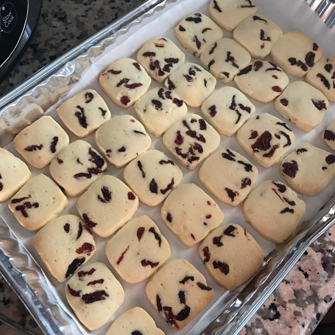 低糖少油版蔓越莓饼干