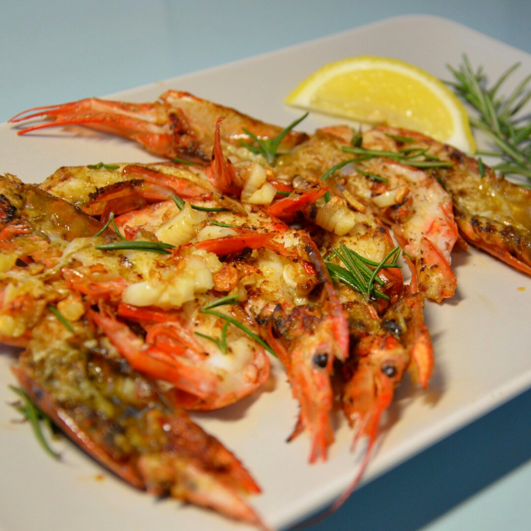 盐烤阿根廷红虾