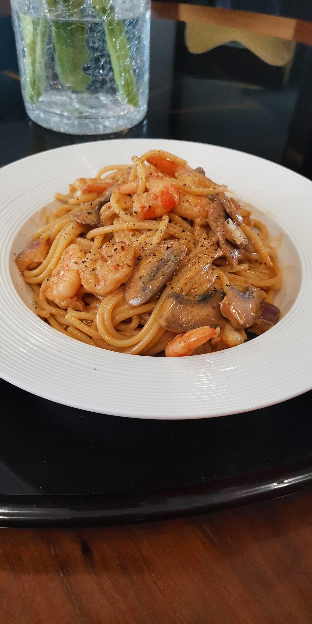 减脂|美味又低脂的虾油虾仁意大利面