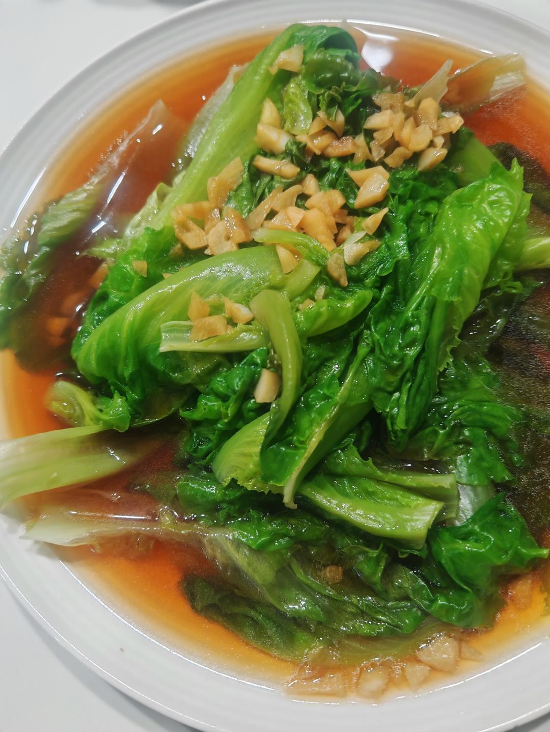 白灼生菜