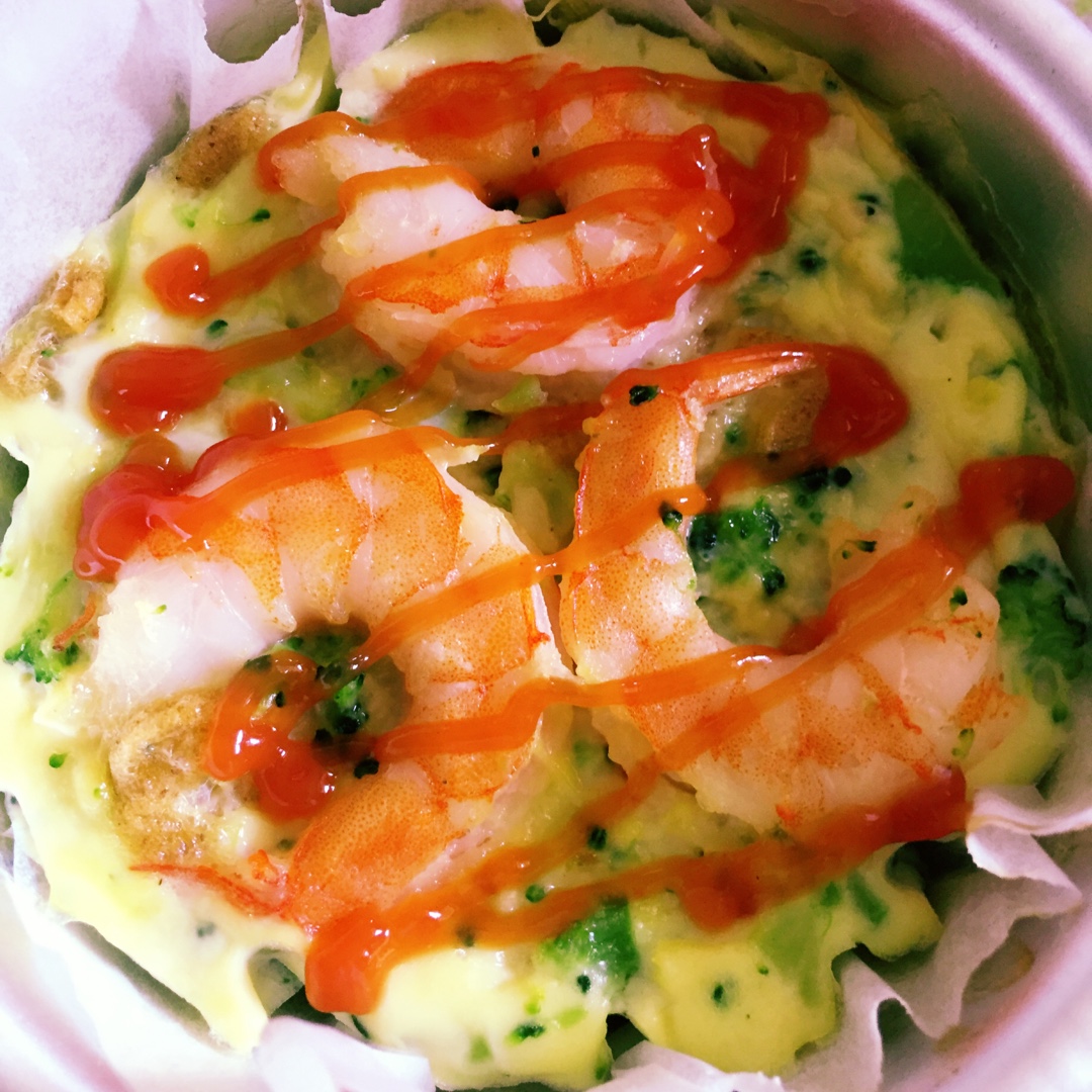 无油低脂西兰花鸡胸肉烘蛋