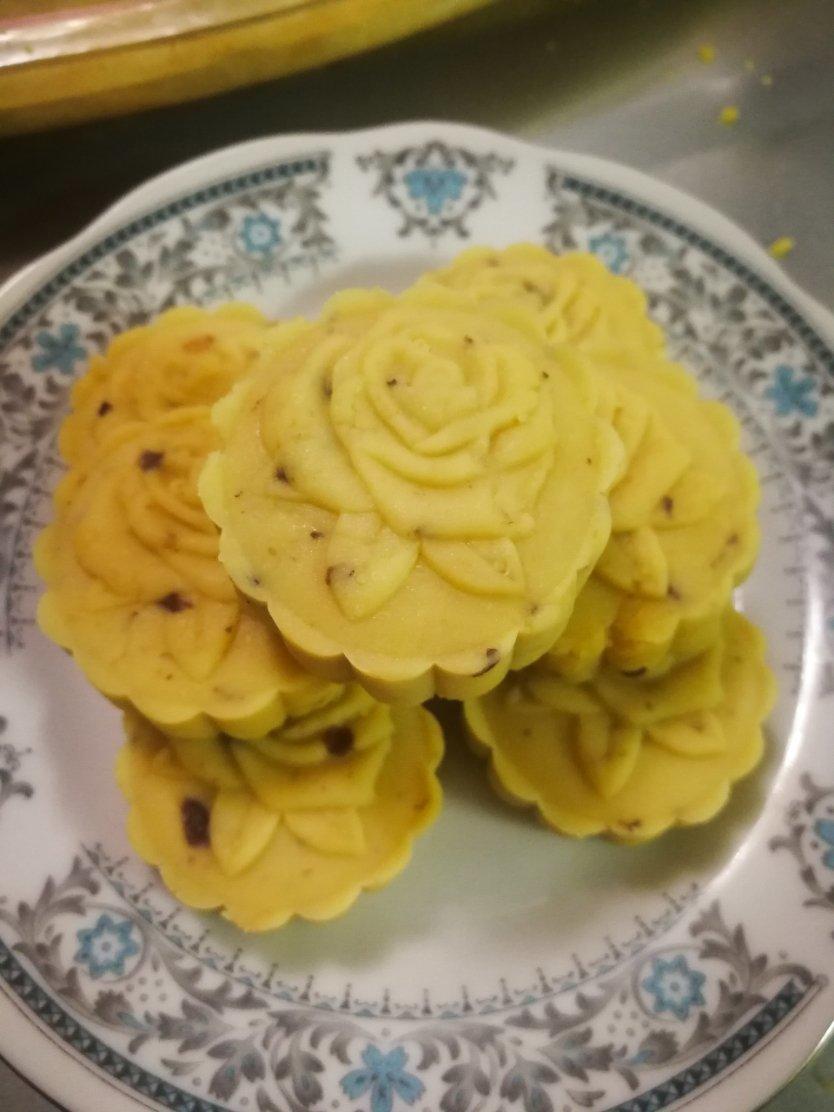蔓越莓绿豆糕