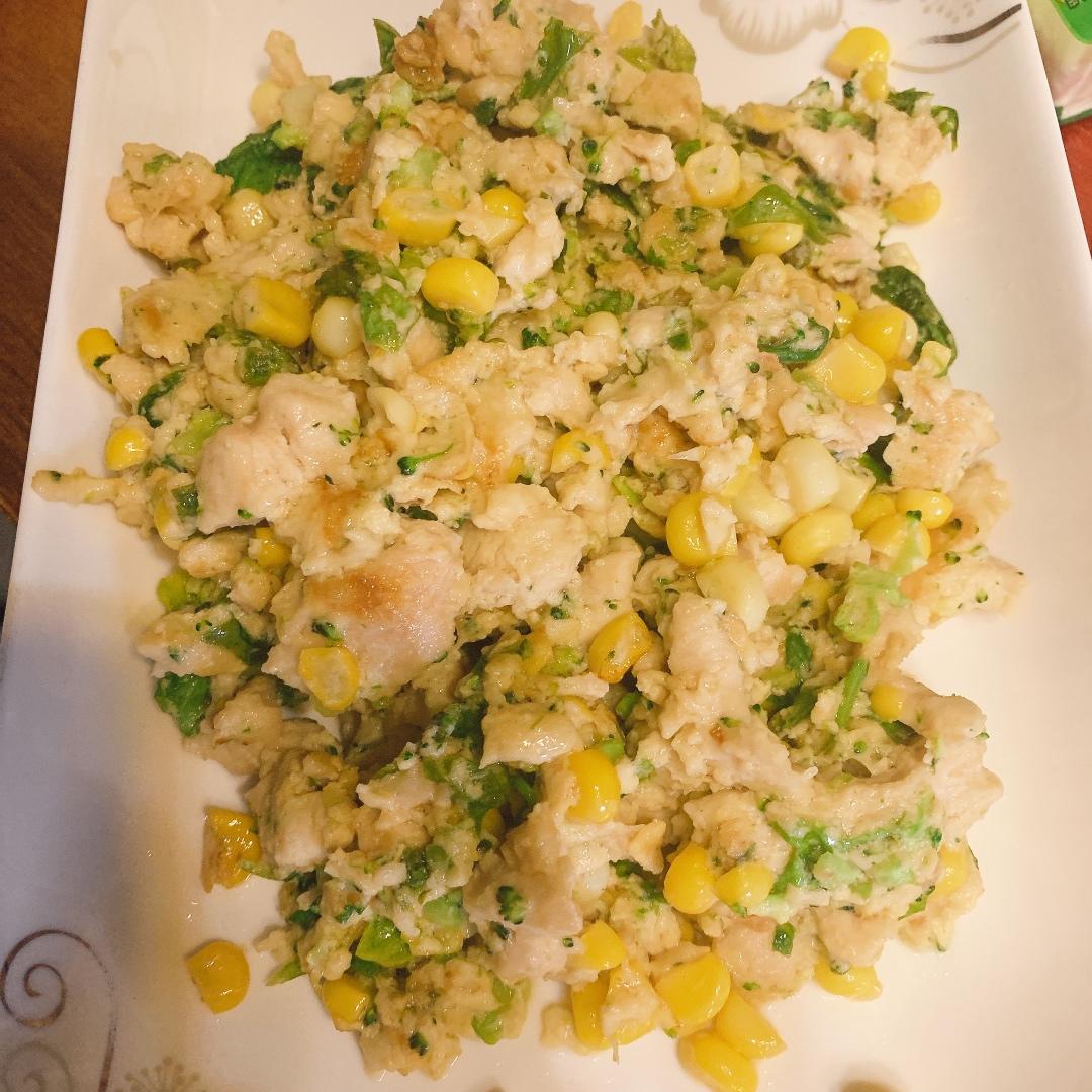 减肥餐低脂鸡胸肉饼