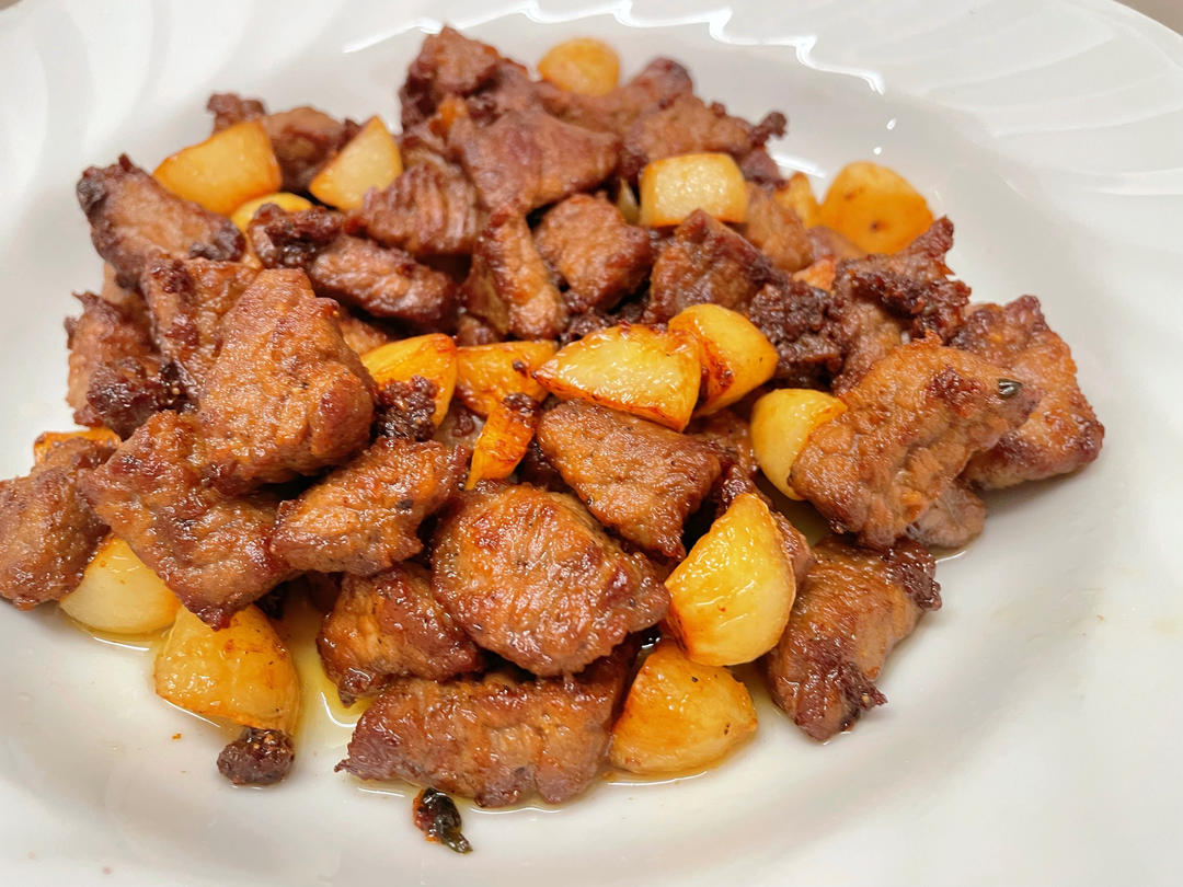 黑蒜子牛肉粒