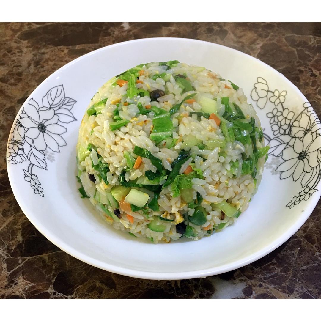青菜蛋炒饭