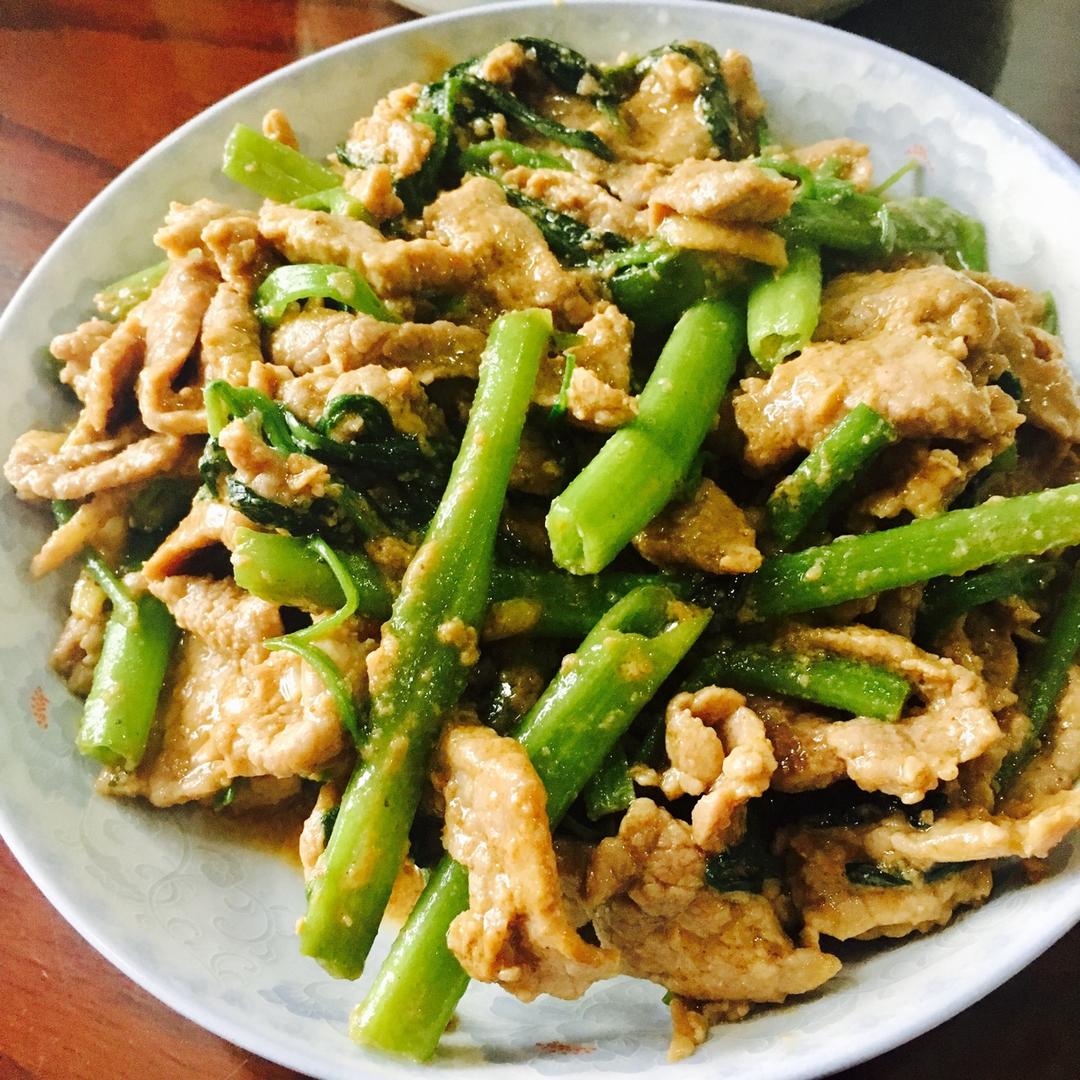 沙茶牛肉炒芥兰
