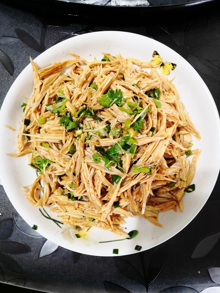 下酒好菜凉拌豆笋