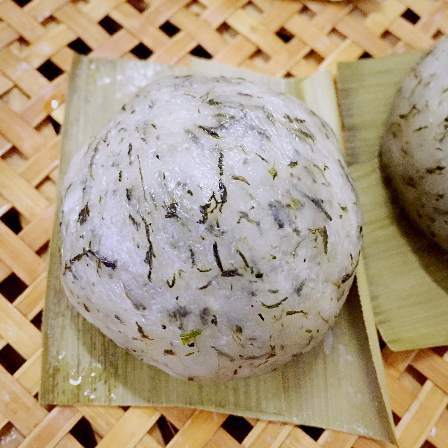 抹茶肉松蛋黄青团