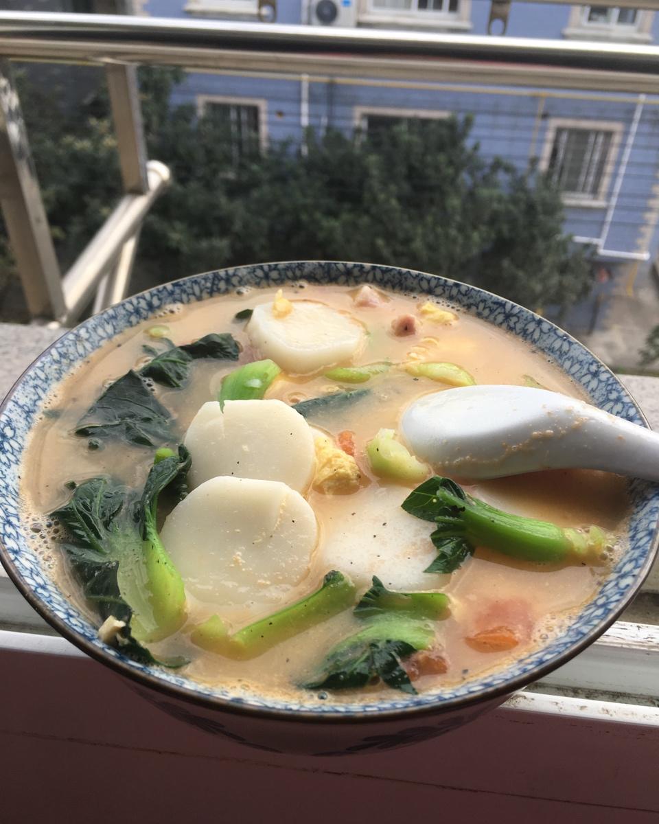 番茄汤年糕