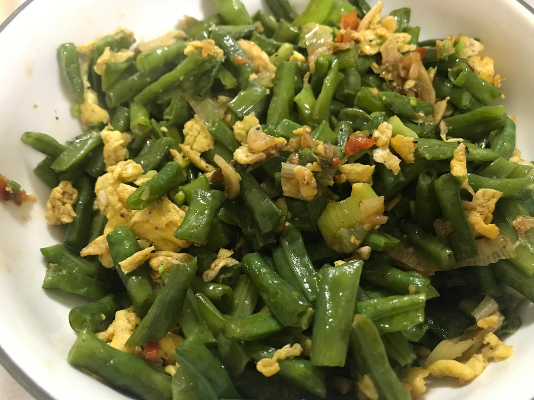佐粥神器   酸豇豆炒鸡蛋