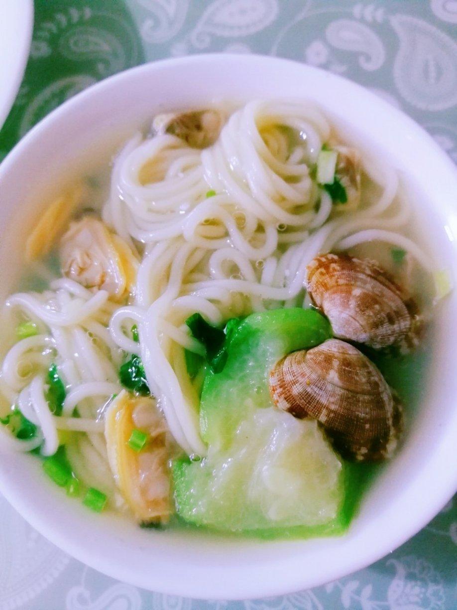 鲜掉眉毛的丝瓜蛤蜊汤