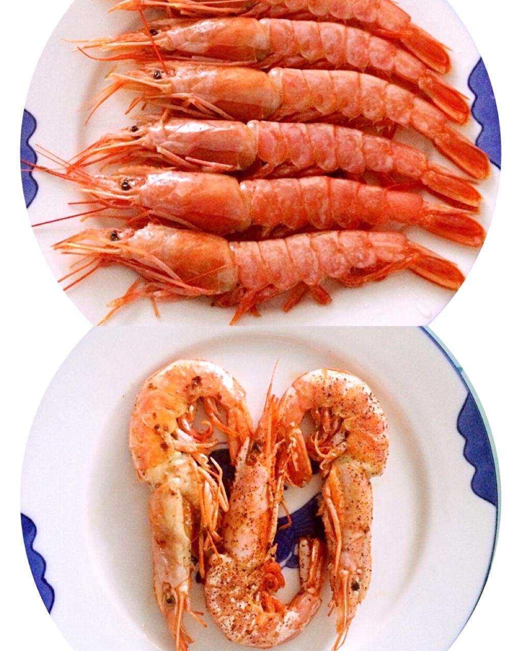 盐煎红虾