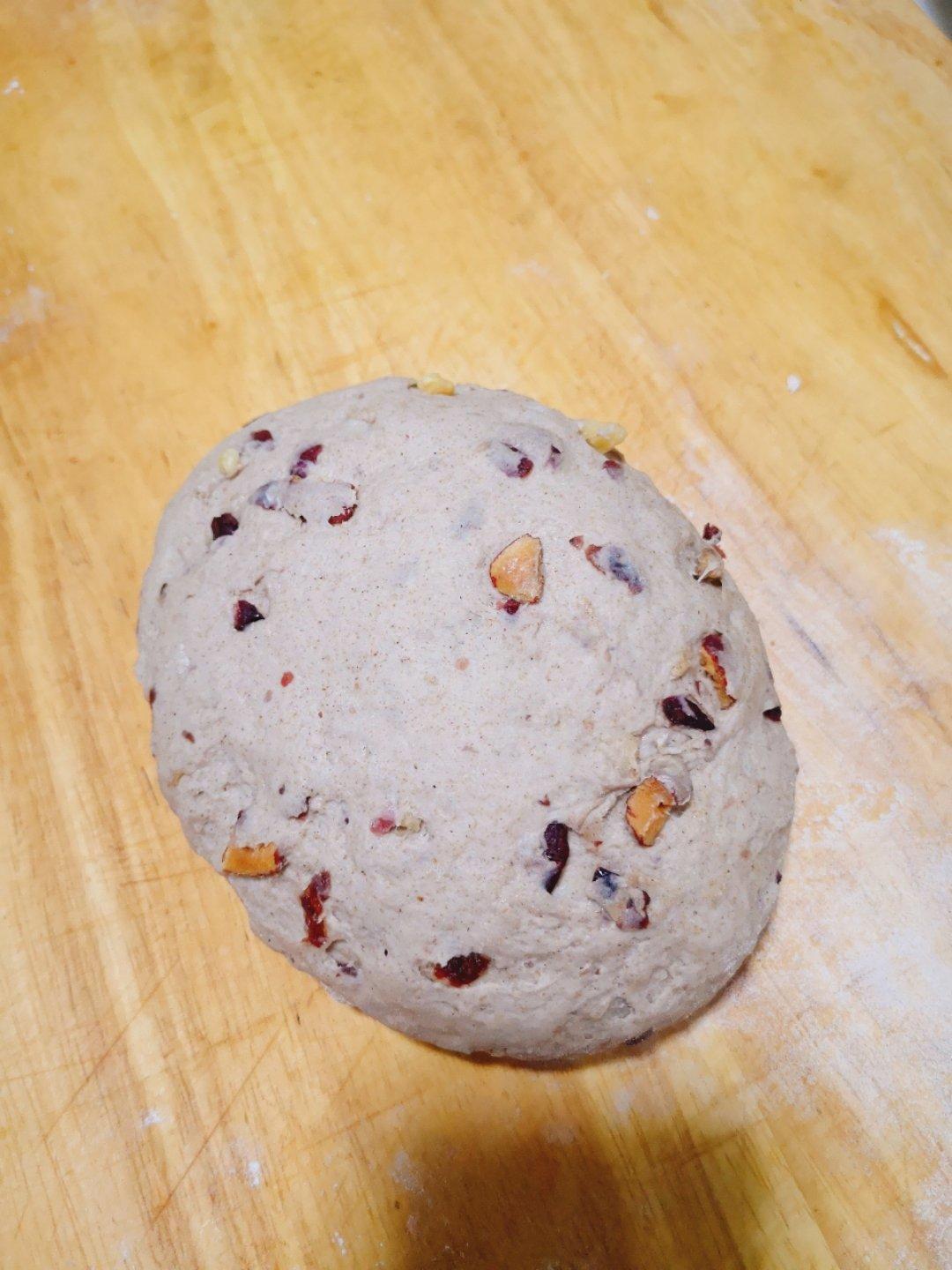 无油无糖全麦果干面包