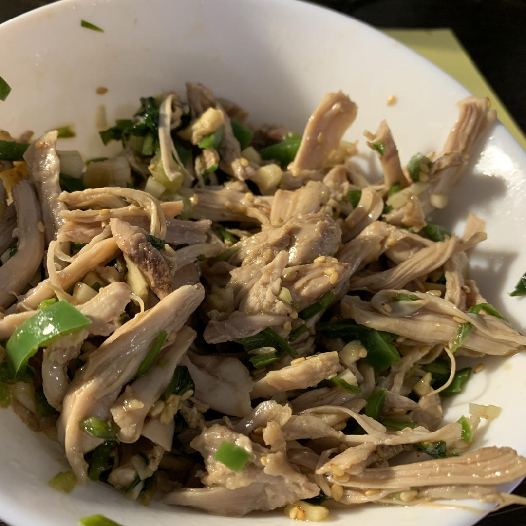 ㊙️一人食｜懒人椒麻手撕口水鸡（秘制凉菜）