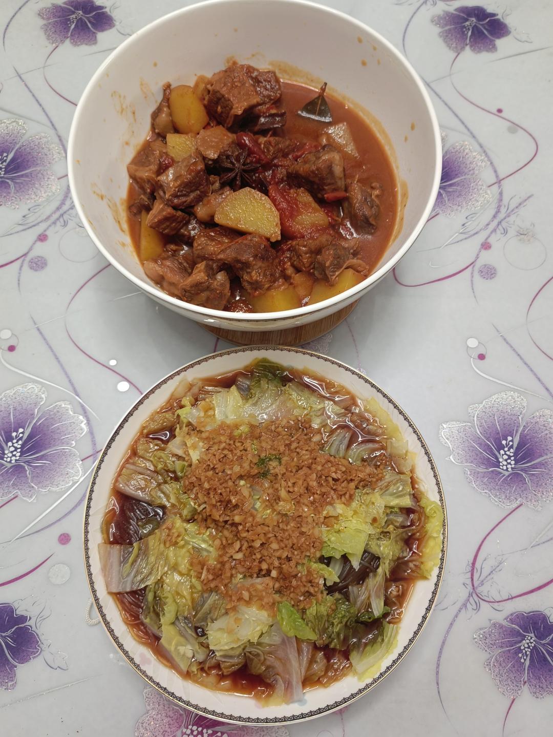 蒜蓉粉丝娃娃菜