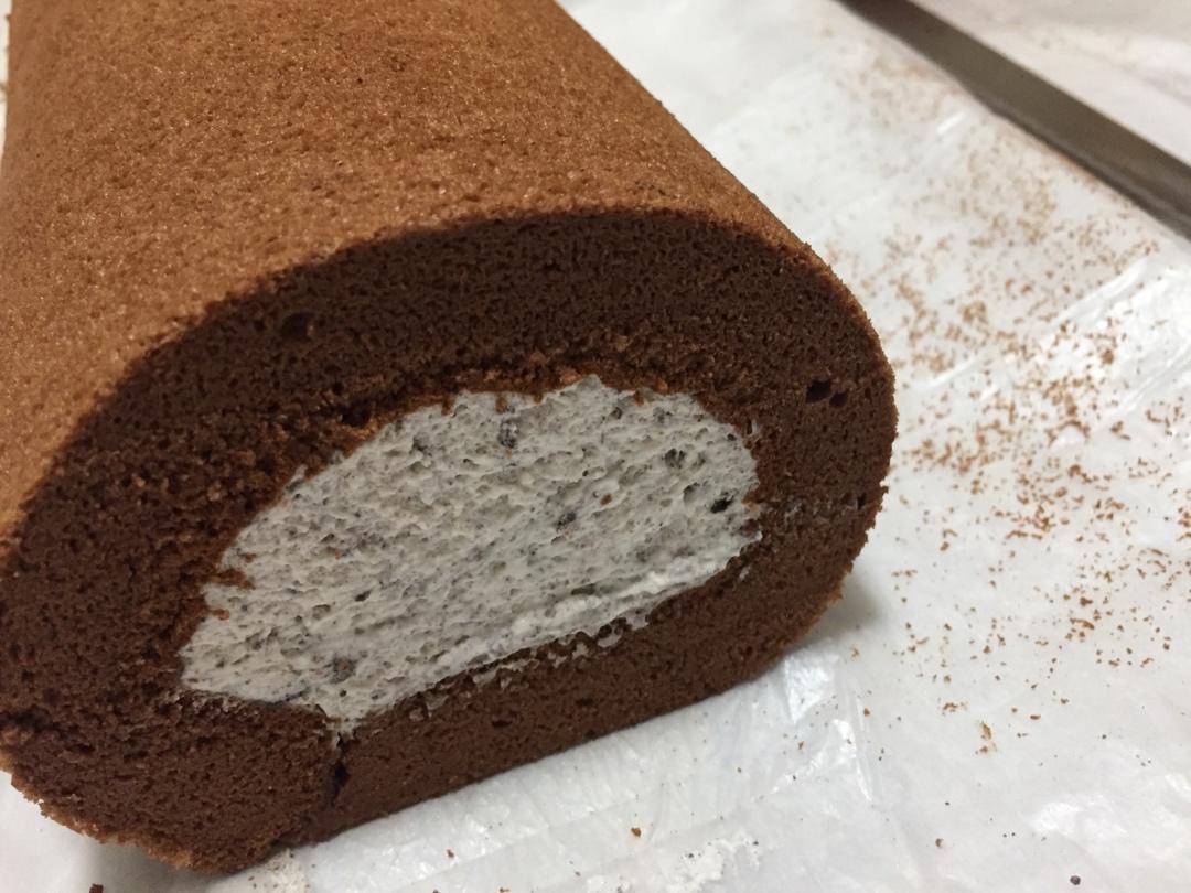 超浓郁卷不裂的巧克力蛋糕卷