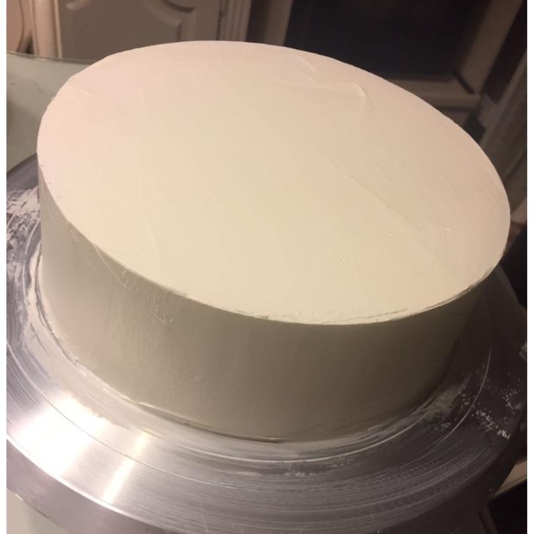 手机用户5737_o3i5做的裱花蛋糕之抹面