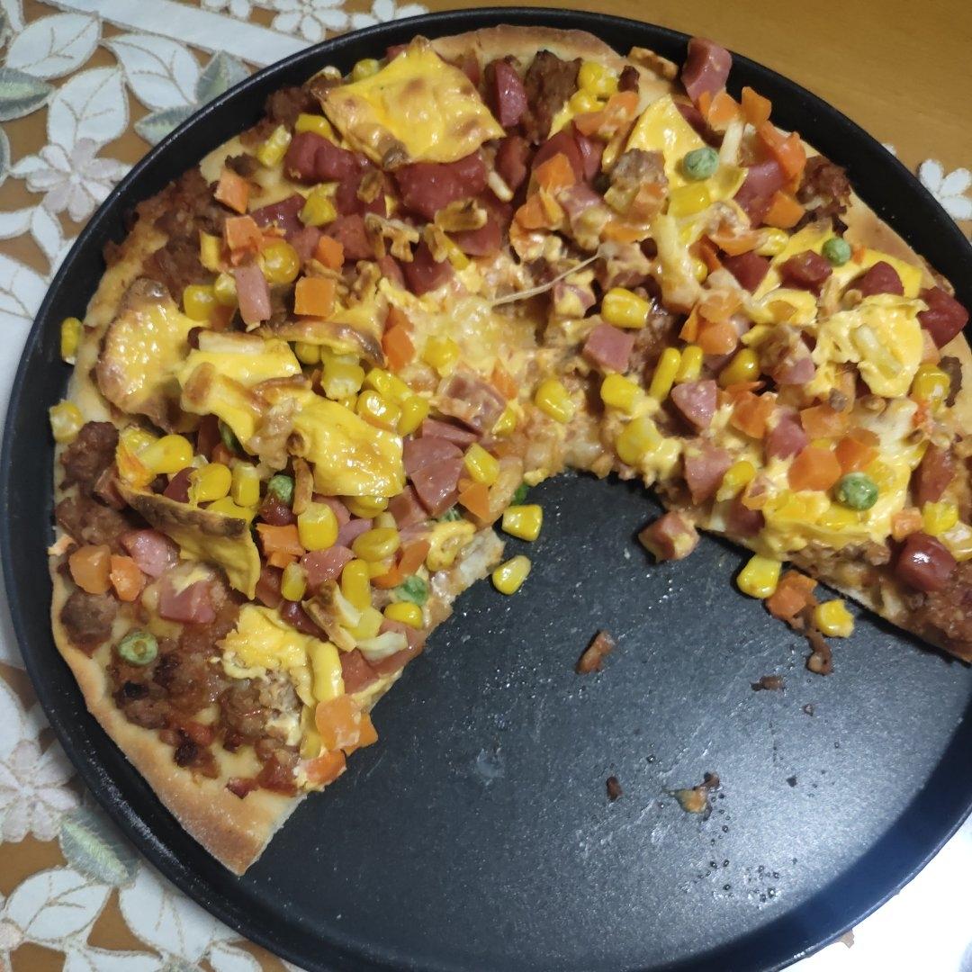 儿子说比BSK好吃的披萨（含披萨酱、饼底做法）