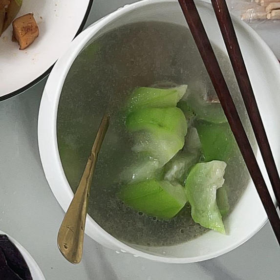 鲜掉眉毛的丝瓜炒花蛤，汤汁拌饭也是超级无敌！！