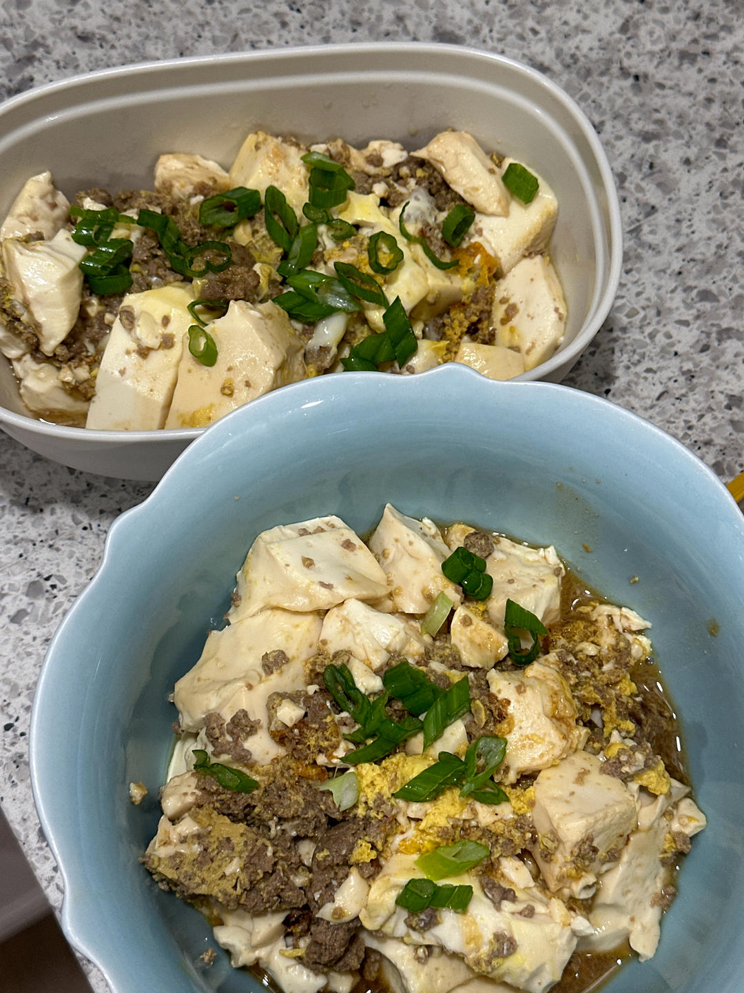 肉末滑蛋豆腐