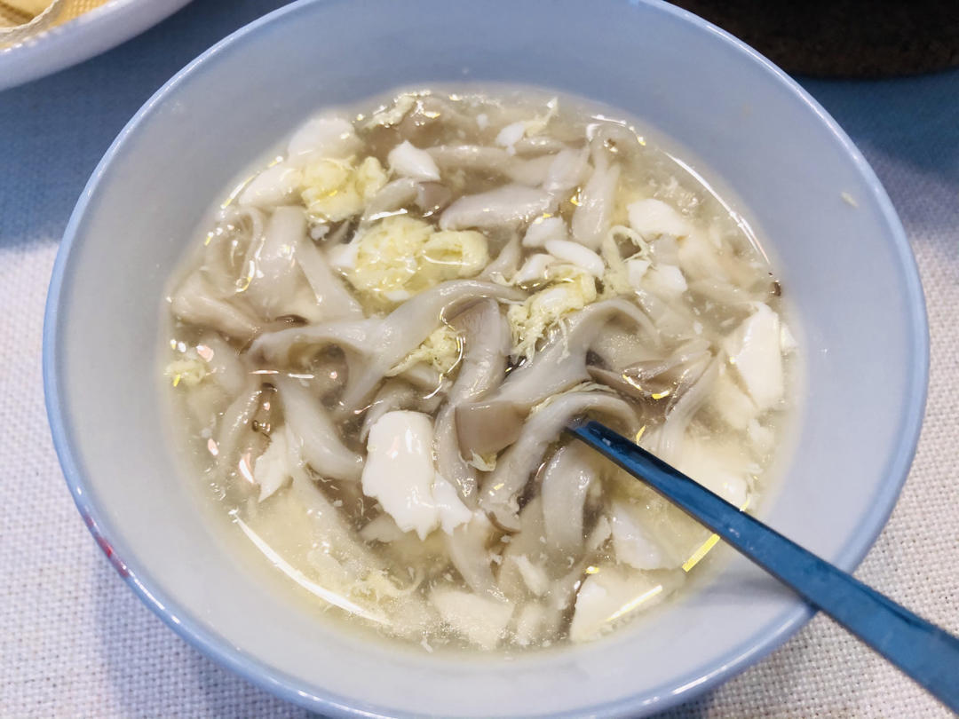 平菇豆腐汤