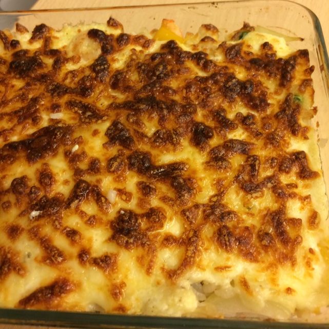 海鲜焗饭 Seafood Fried Rice with Cheesy Topping