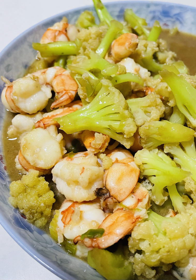 花菜炒虾仁