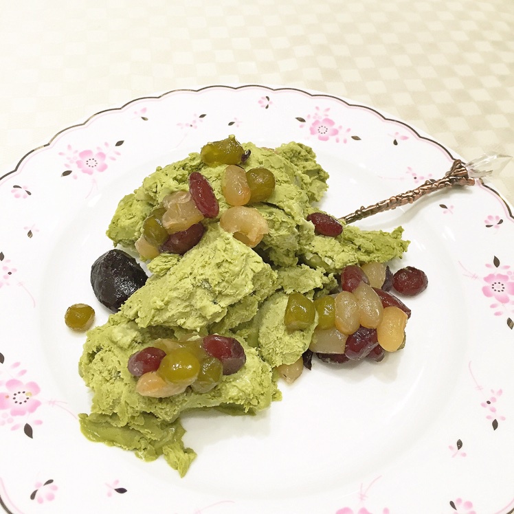 抹茶蜜豆冰淇淋