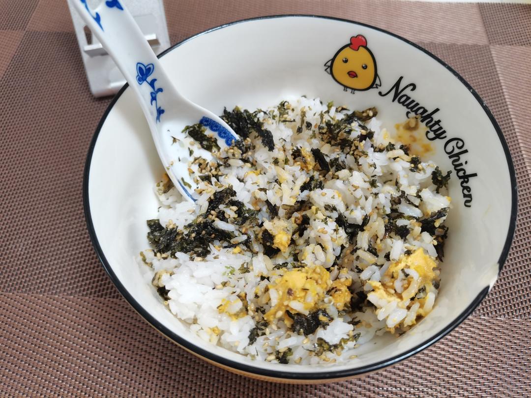 超好吃❗️ 不用刷锅❗️懒人黄油肉松海苔拌饭