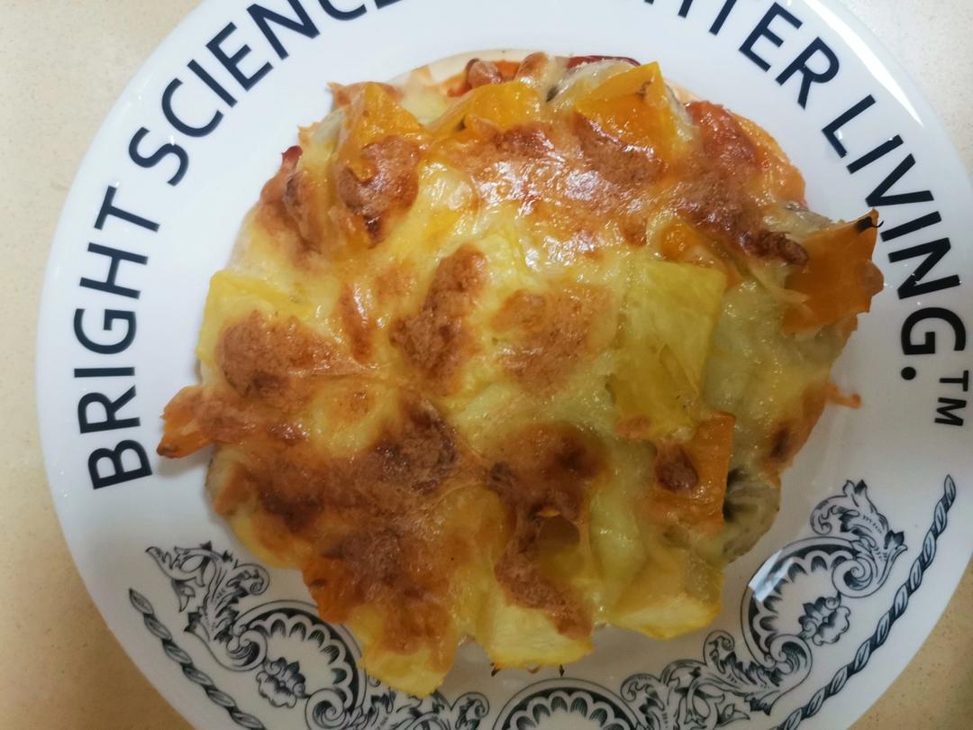 自制九寸水果披萨，味道不要太好！