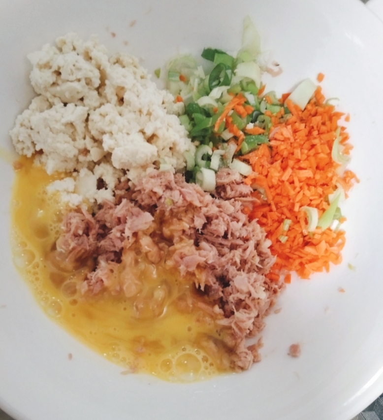 韩式 金枪鱼 豆腐【苏子叶煎饼】的做法 步骤7