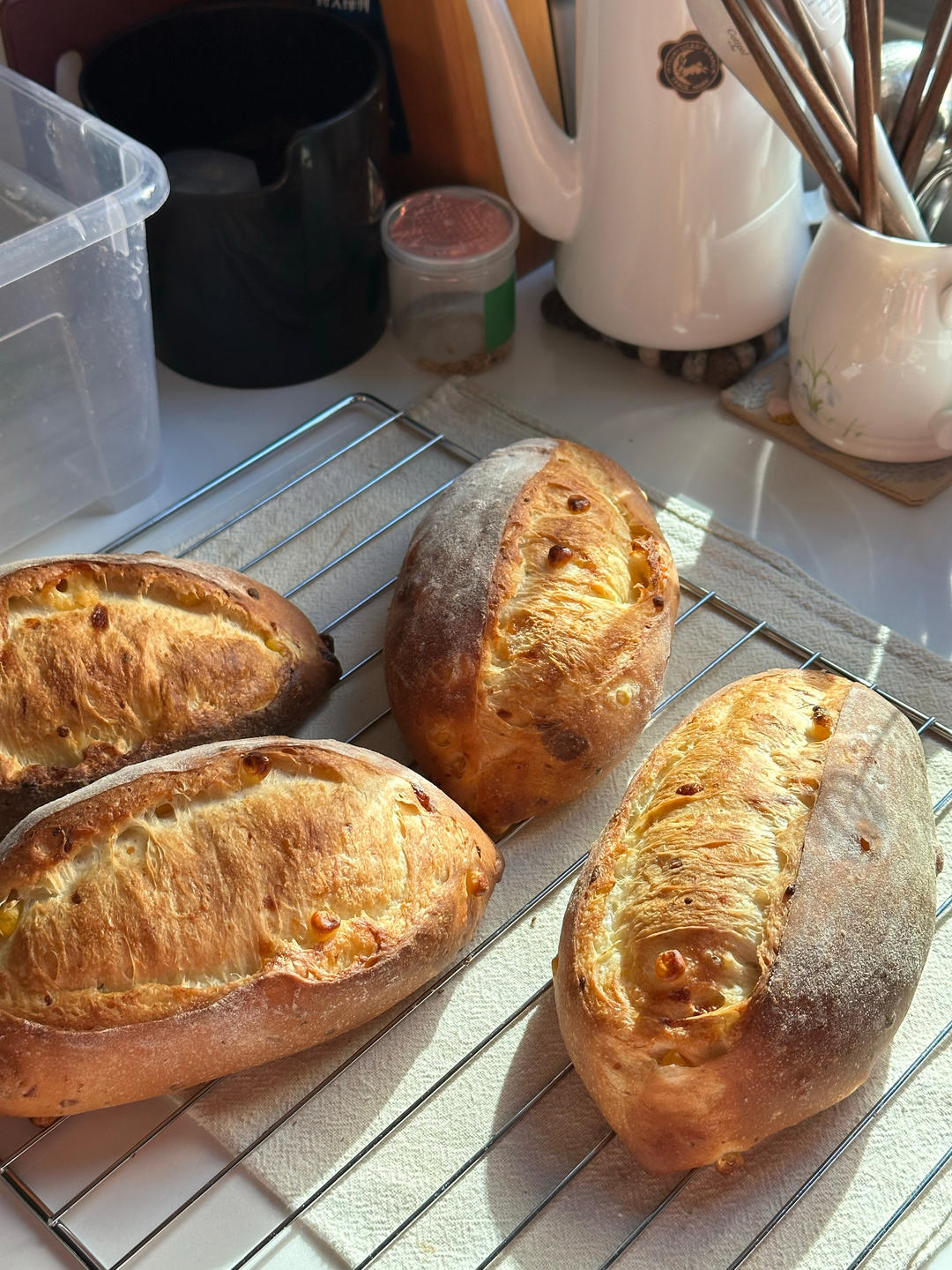 矛盾的碰撞 盐烧芝士玉米面包