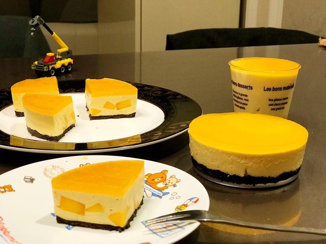 芒果冻芝士蛋糕