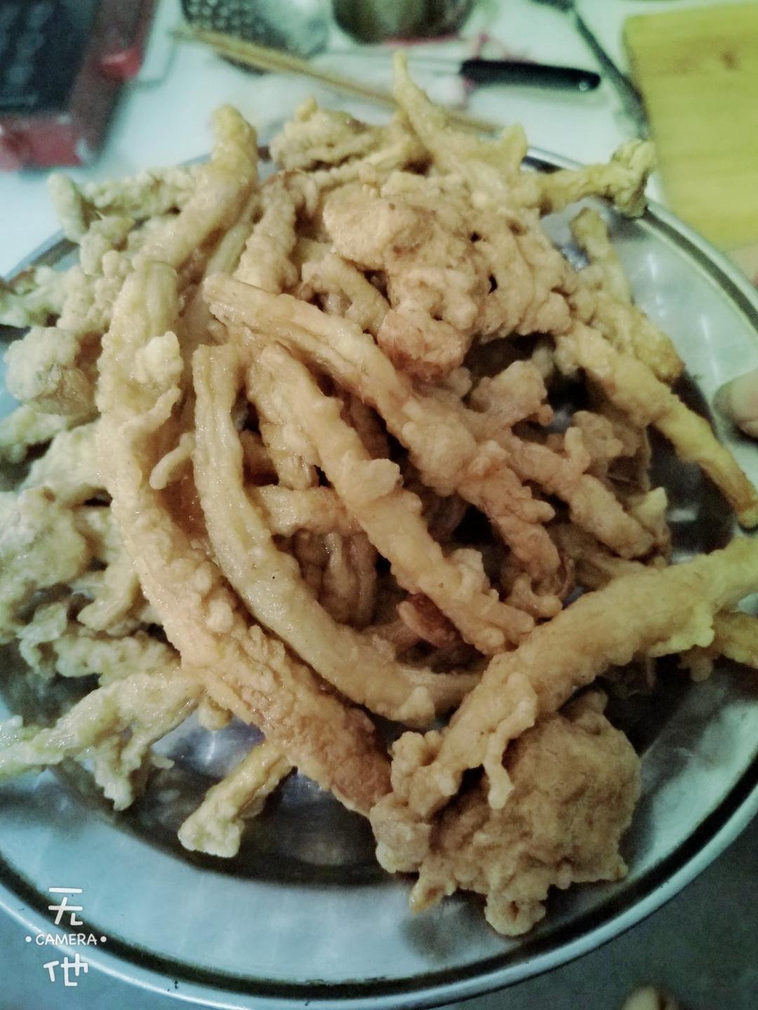 简单易做的油炸海鲜菇