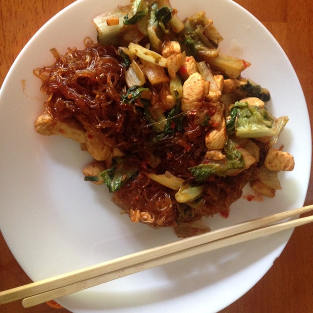 肉末（肉丝）炒粉丝