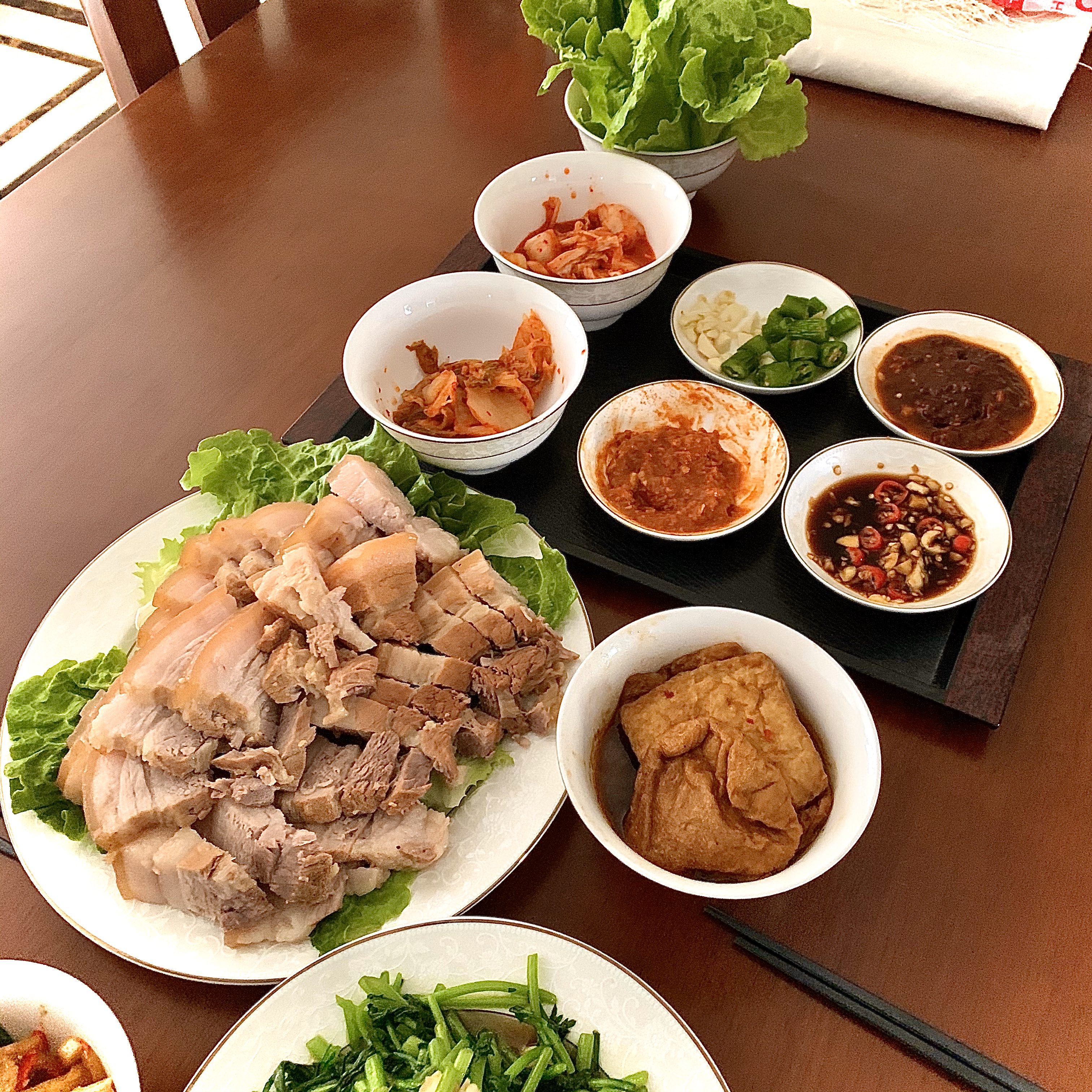 自制韩国菜包肉