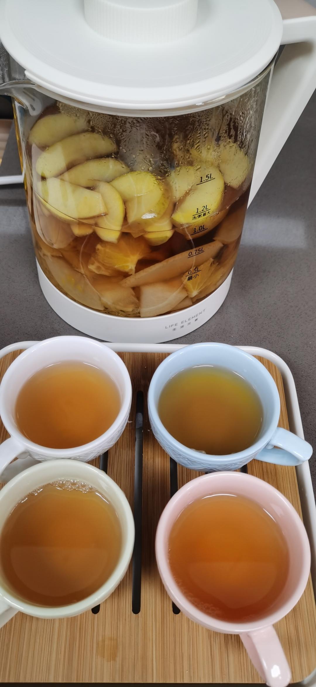 秋冬喝什么——润肺降噪水果茶～
