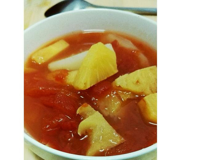 番茄菠萝土豆酸甜汤的做法