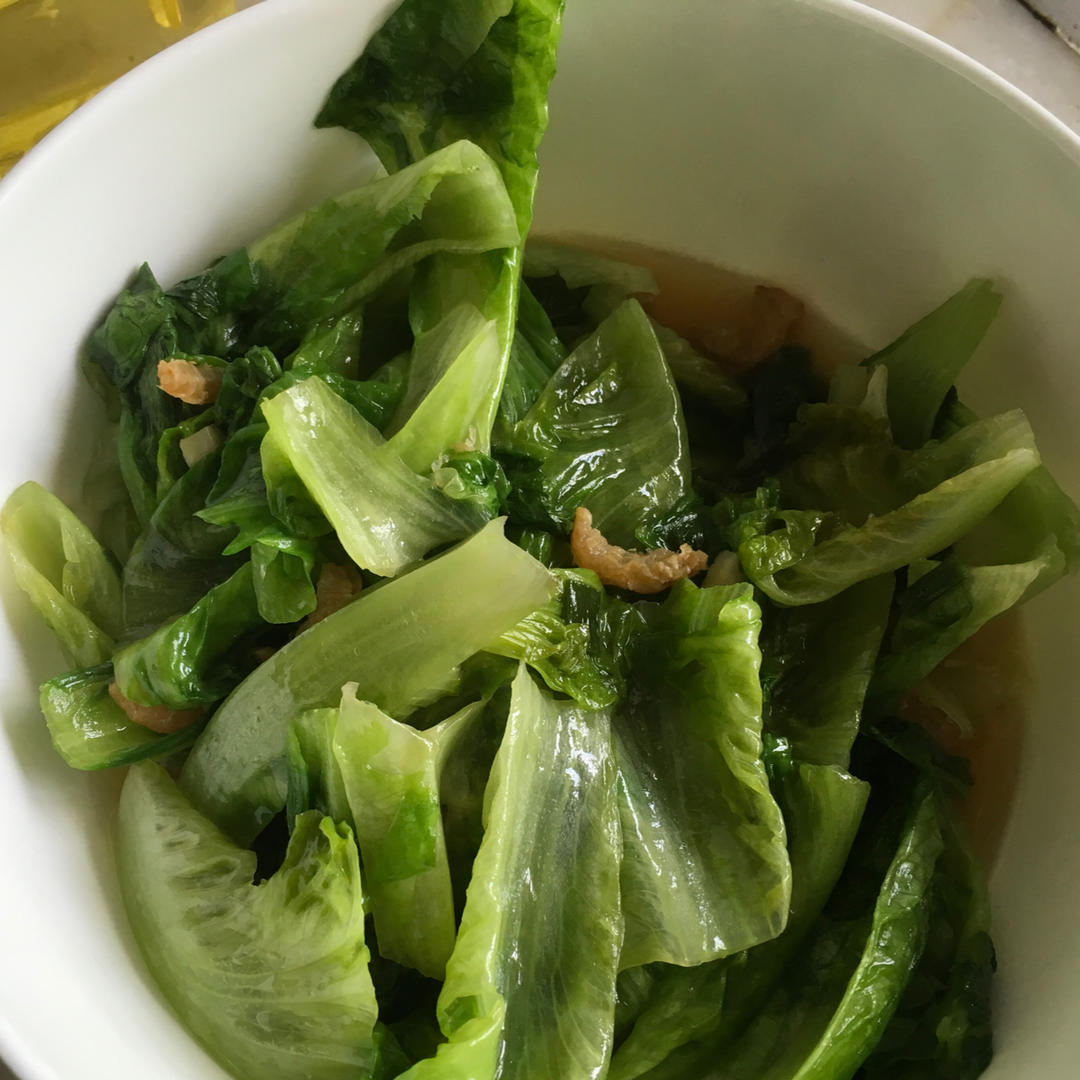 大头哥的海米炒生菜