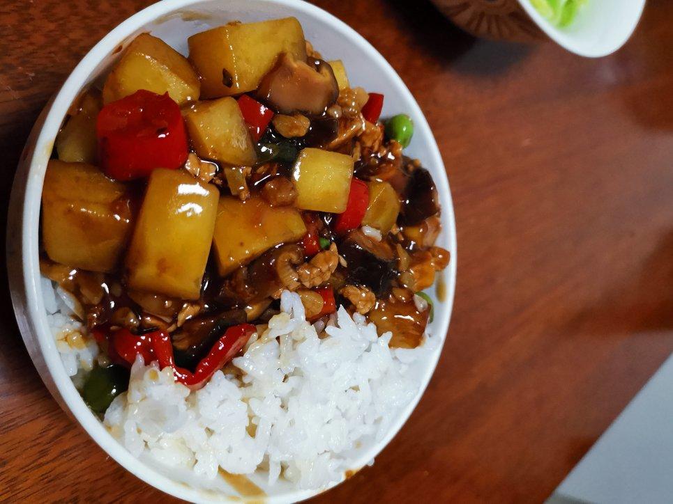 ㊙️香菇土豆肉沫拌饭❗️比外卖还好吃