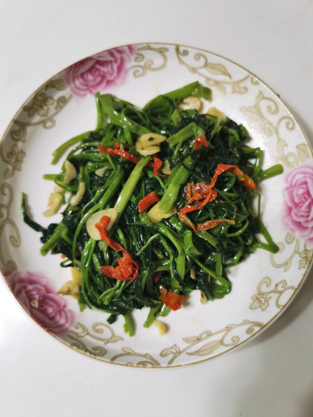 炒空心菜不发黑