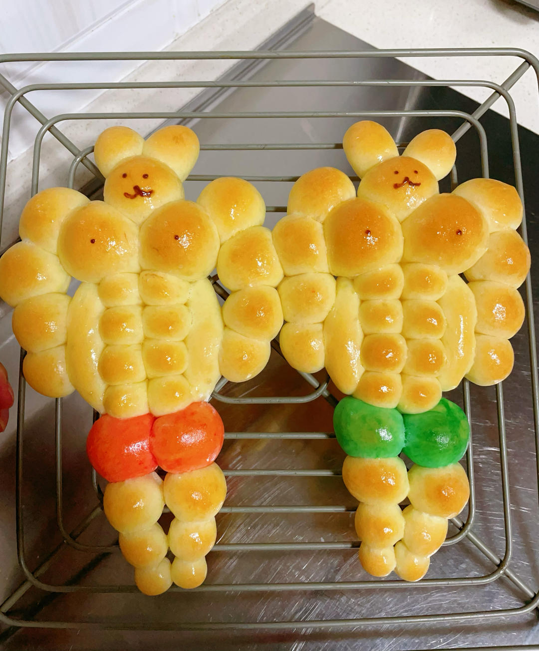 肌肉兔面包（一次发酵可爱小餐包）