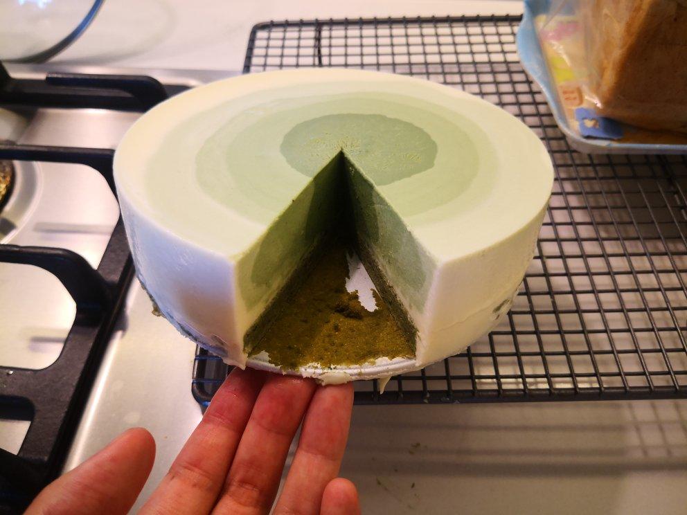 渐变抹茶慕斯蛋糕：我Amanda带着既美又作的抹茶甜点又来了！【曼食慢语】