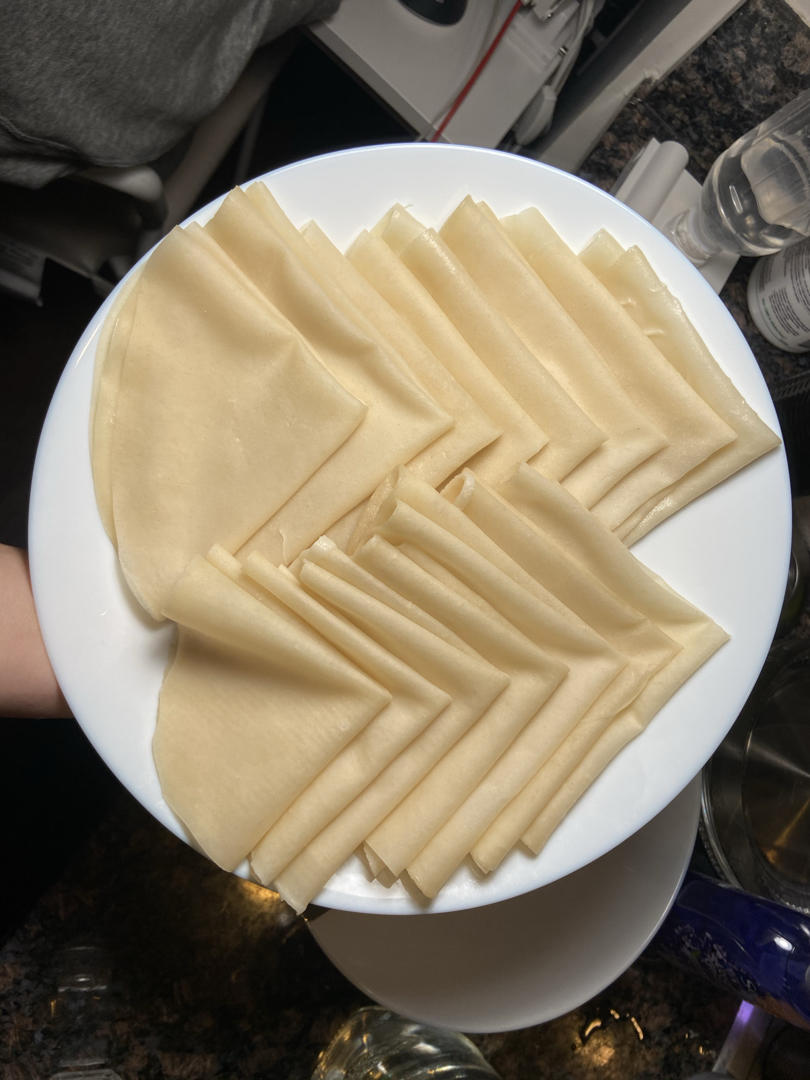 最简单形状最好的春卷皮/烤鸭饼皮